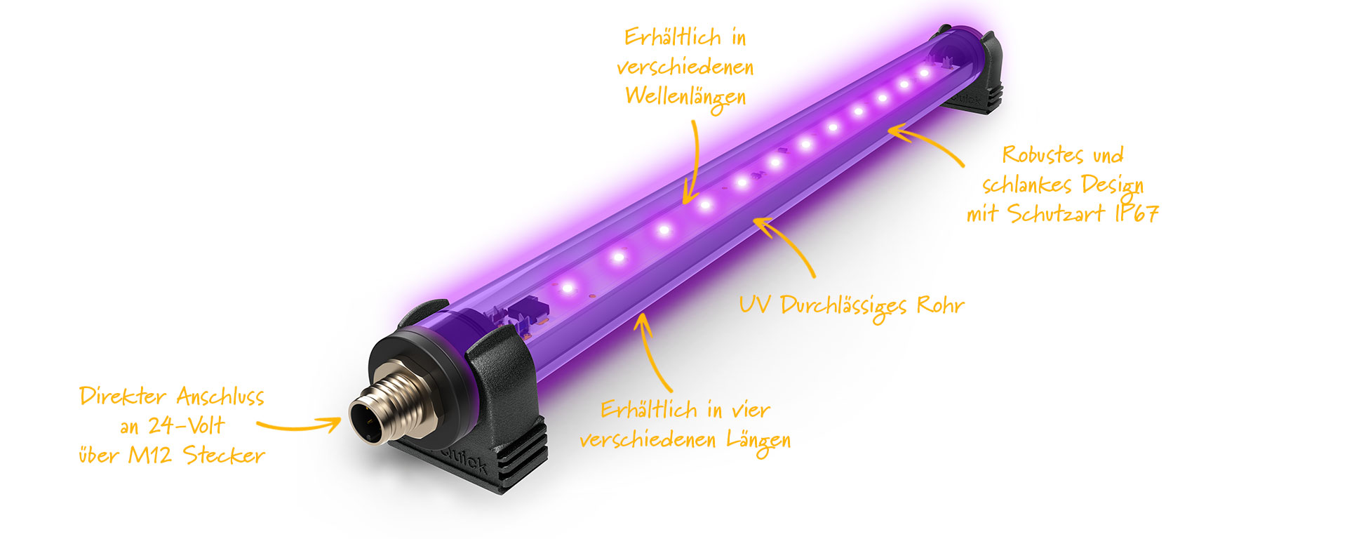 Eine Staub- und Wasserdichte UV LED Leuchte
